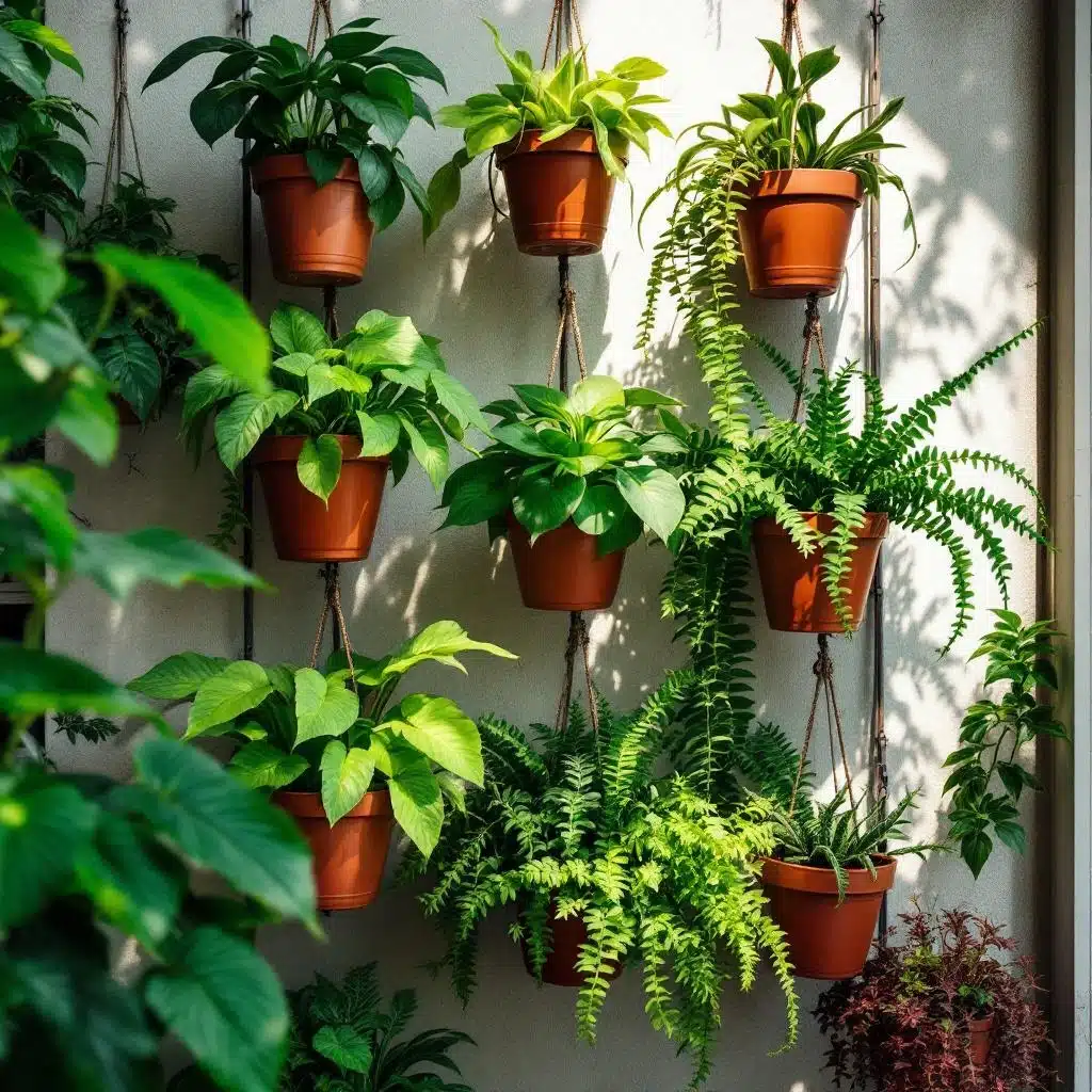 Plantas para jardim vertical vaso