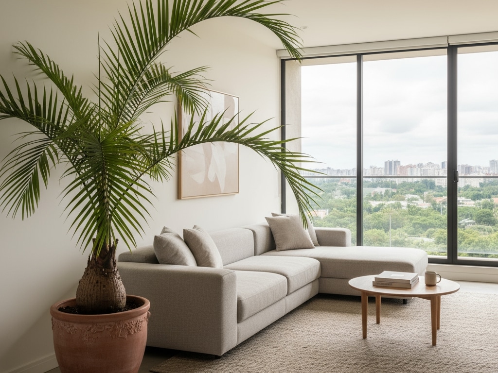 Pata de elefante como peça decorativa em sala de estar