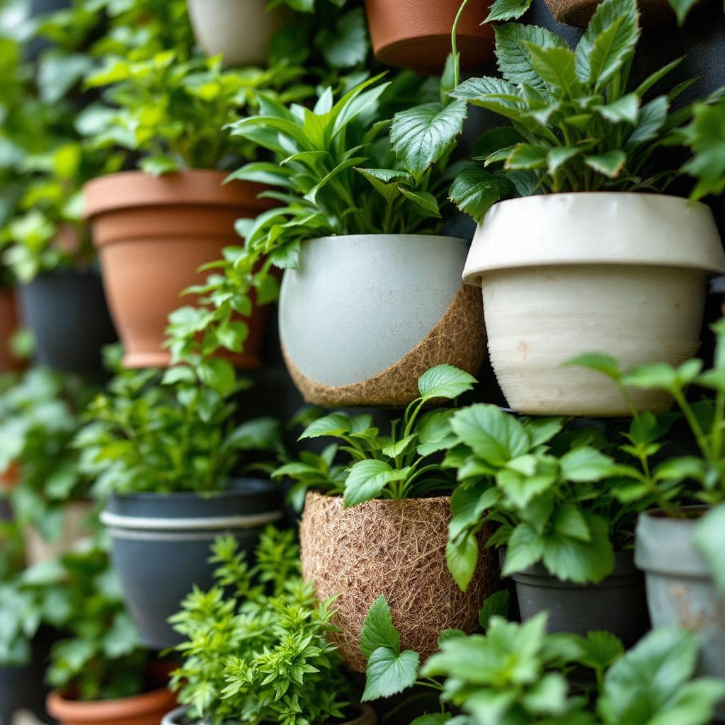 tipos de vasos para jardim vertical