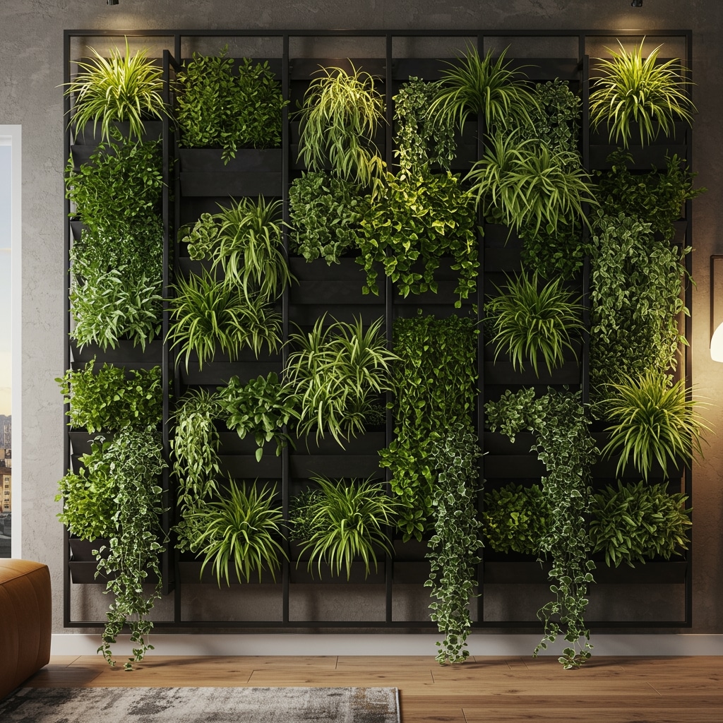 tipos de paisagismo urbano com jardim vertical moderno