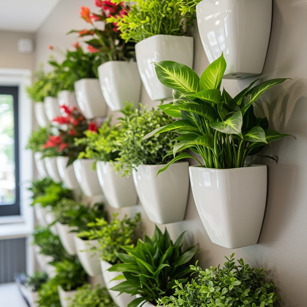 Vasos decorativos para jardim vertical interno