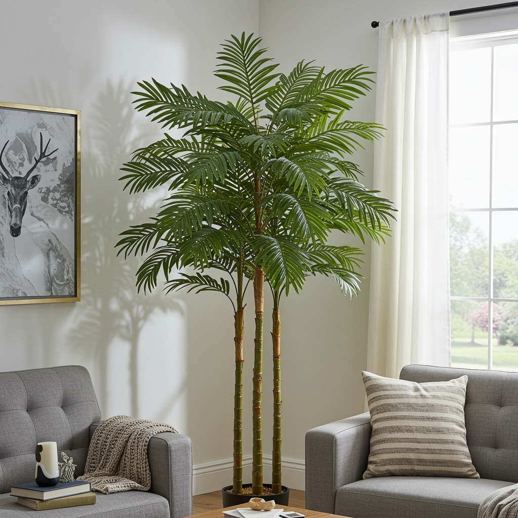 Palmeira Areca artificial realista para sala