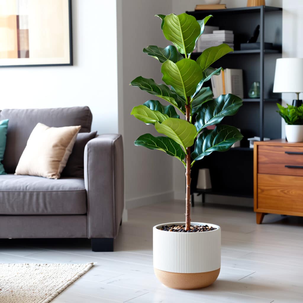 Planta artificial realista em látex