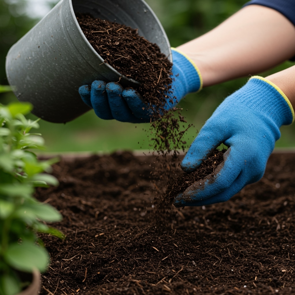 Compostagem doméstica no jardim